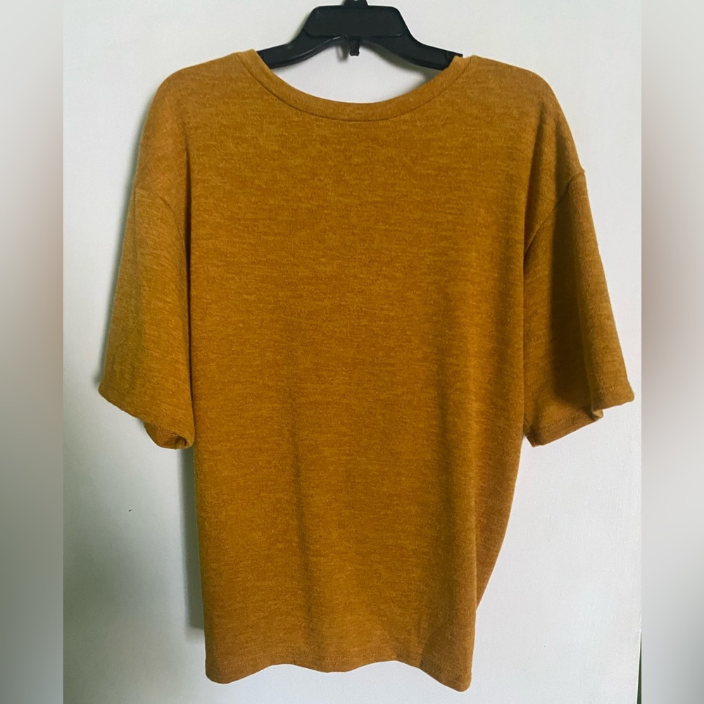 Yellow Top with Peekaboo Back Detail